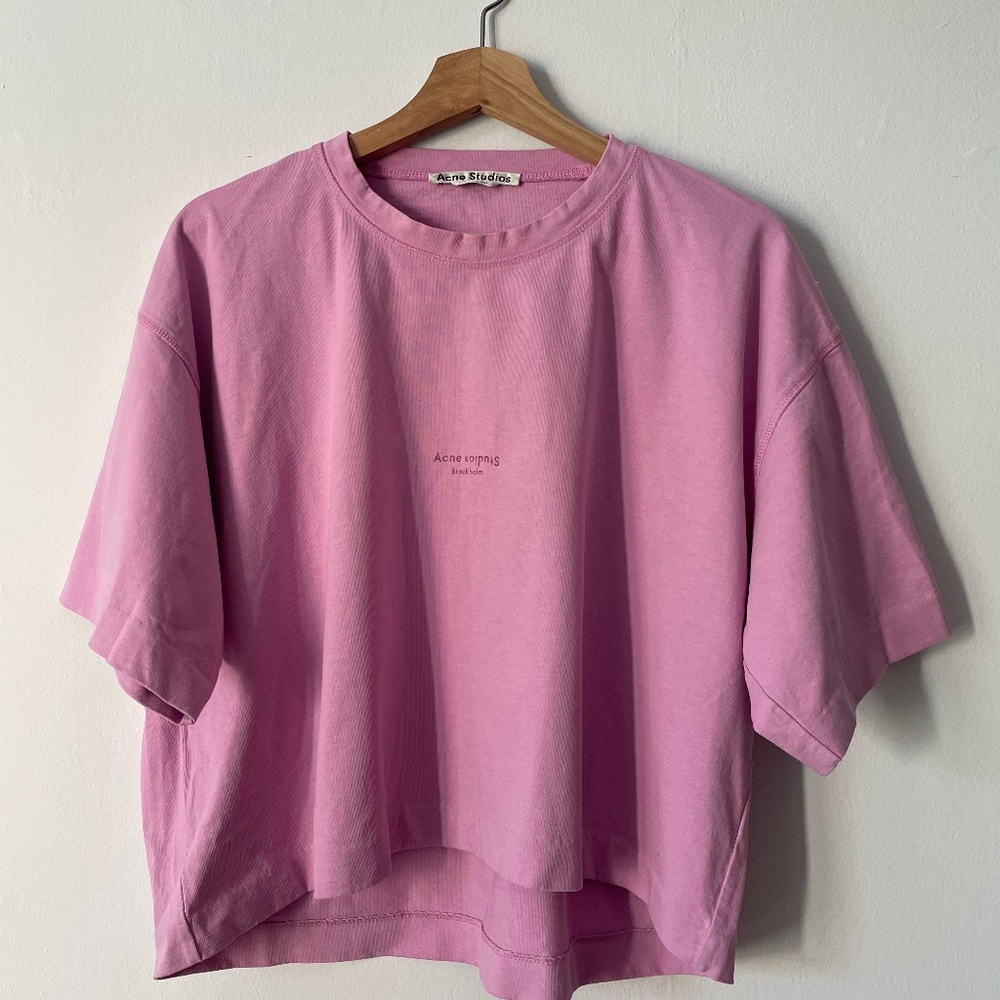 Acne Studios pink boxy shirt